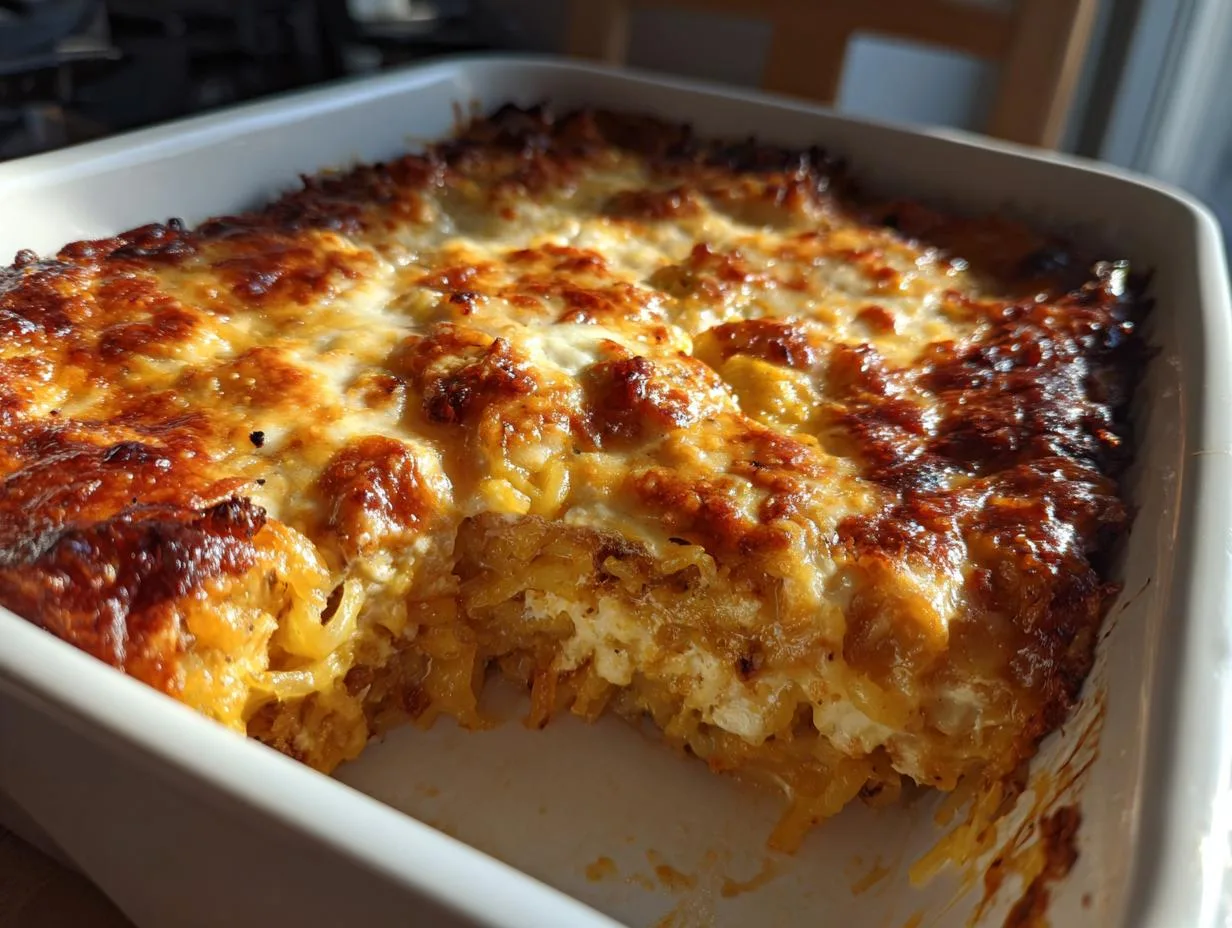 Cottage Cheese Spaghetti Squash Casserole