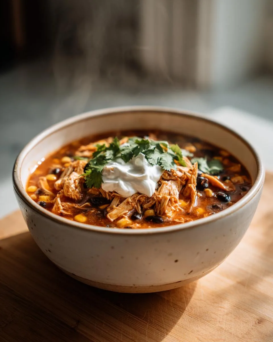Creamy Chicken Enchilada Soup - detail 3