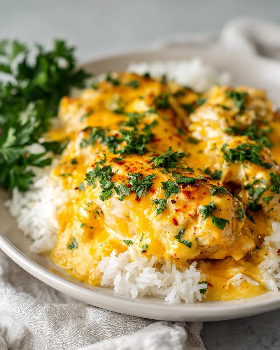 Creamy Smothered Chicken and Rice - detail 1