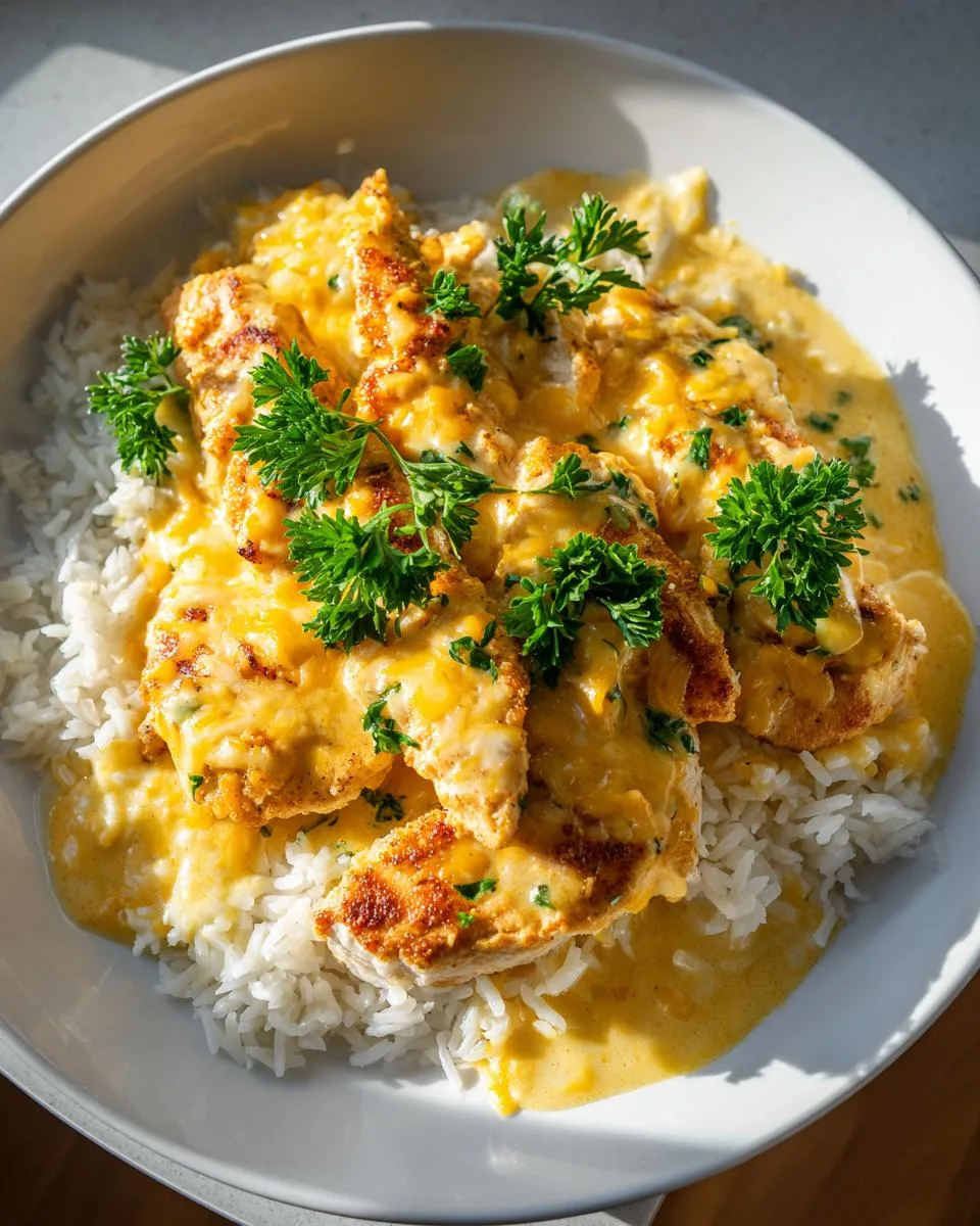 Creamy Smothered Chicken and Rice - detail 2