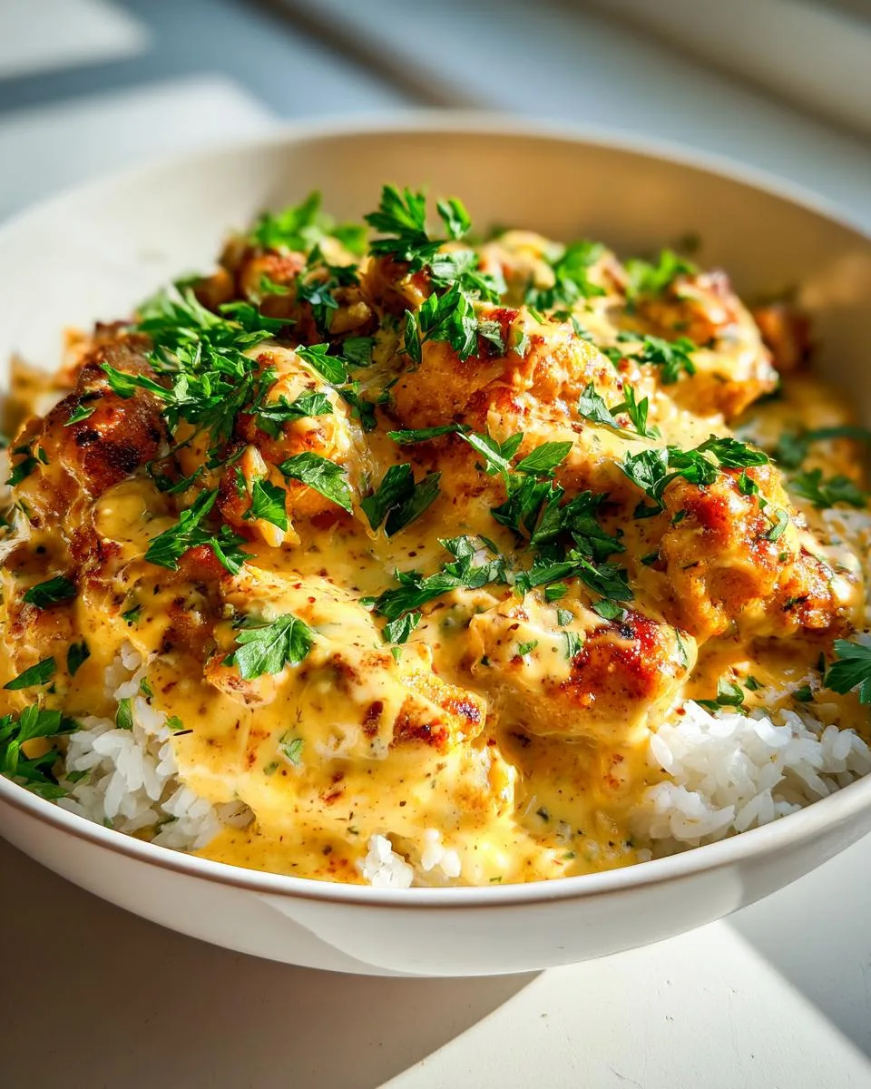 Creamy Smothered Chicken and Rice - detail 3