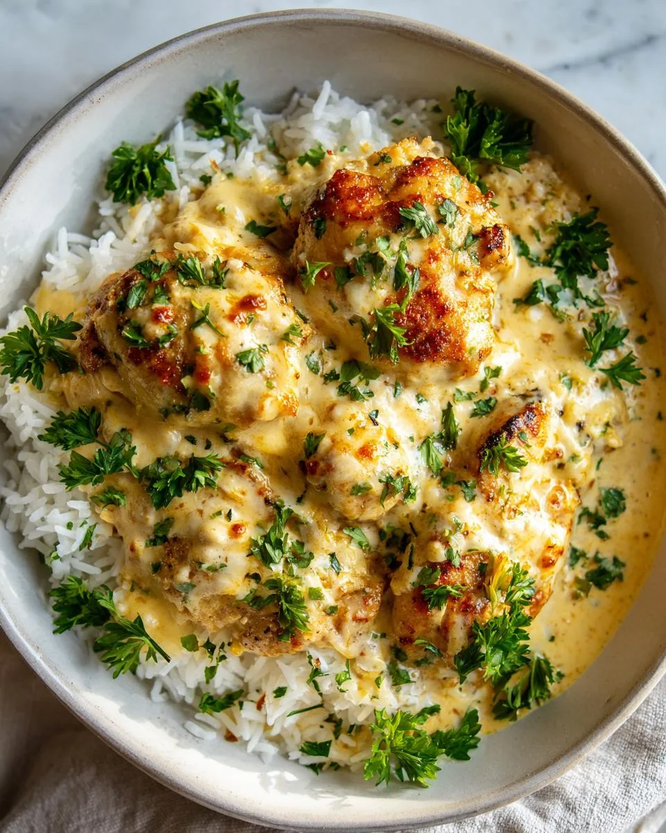 Creamy Smothered Chicken and Rice - detail 4
