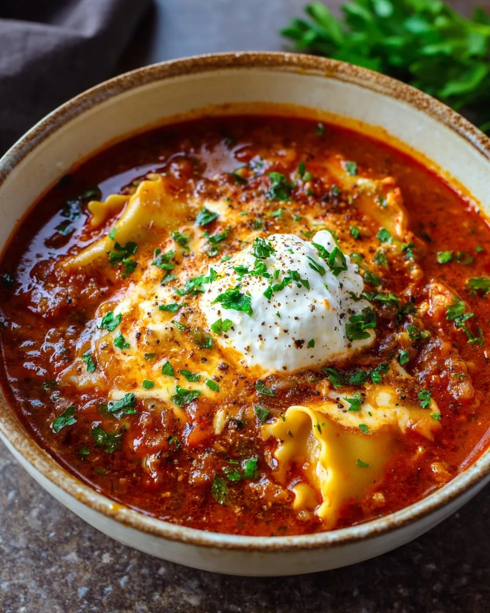 Crockpot Lasagna Soup - detail 1