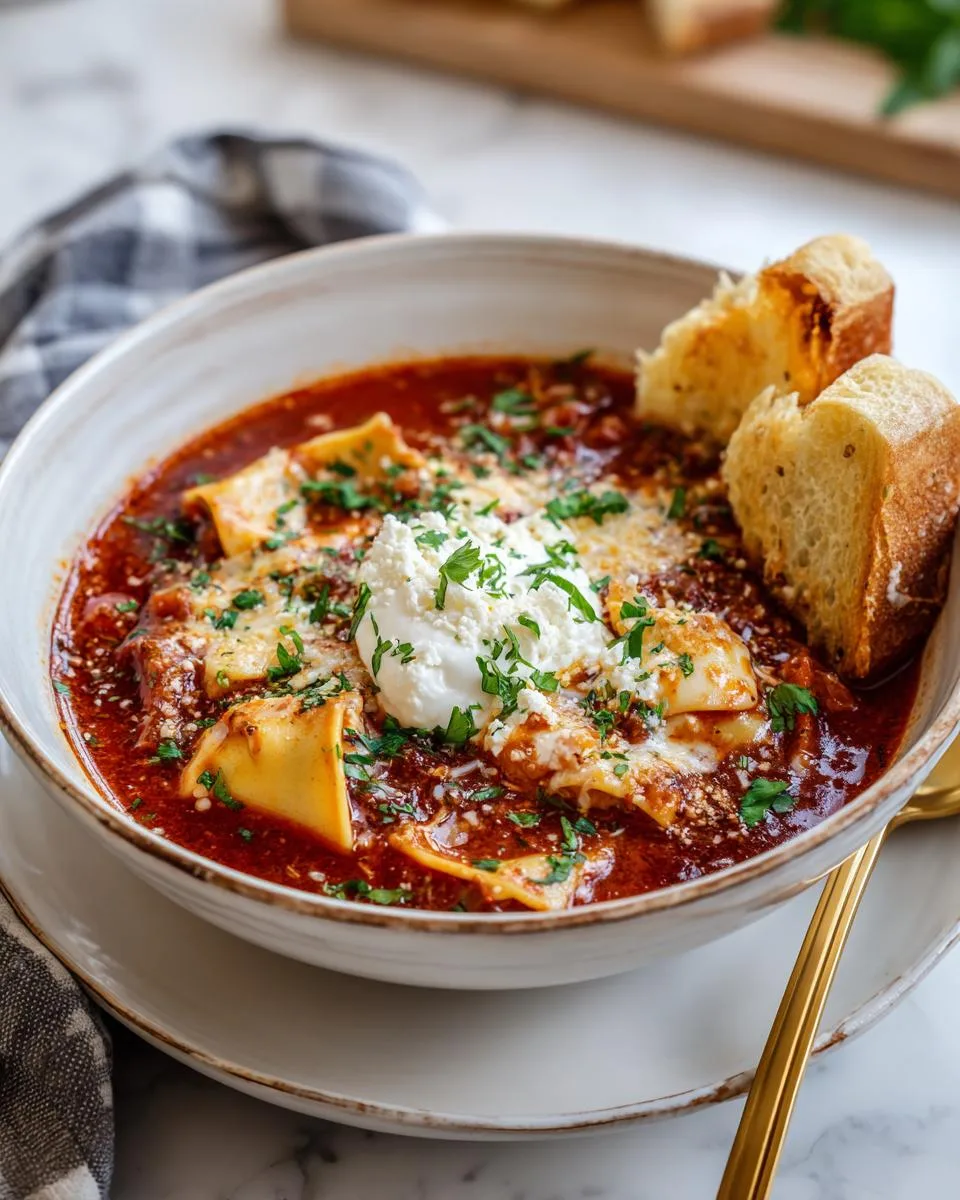Crockpot Lasagna Soup - detail 3
