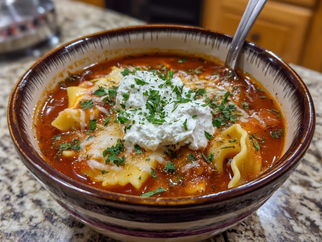 Irresistible Crockpot Lasagna Soup in Just 30 Minutes