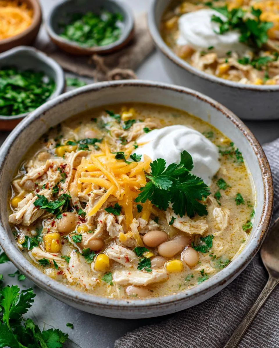 Crockpot White Chicken Chili Soup - detail 1