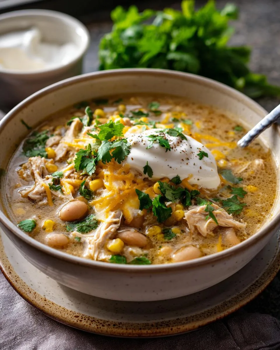 Crockpot White Chicken Chili Soup - detail 3