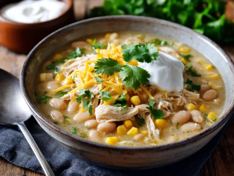 Crockpot White Chicken Chili Soup