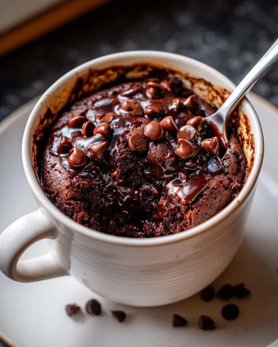Double Chocolate Cottage Cheese Mug Cake - detail 1