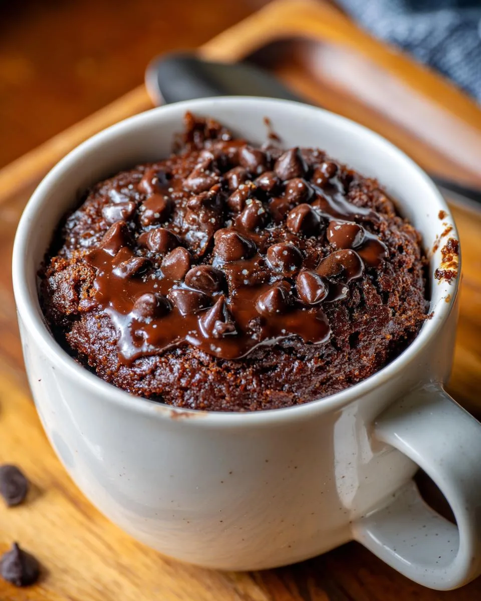 Double Chocolate Cottage Cheese Mug Cake - detail 2