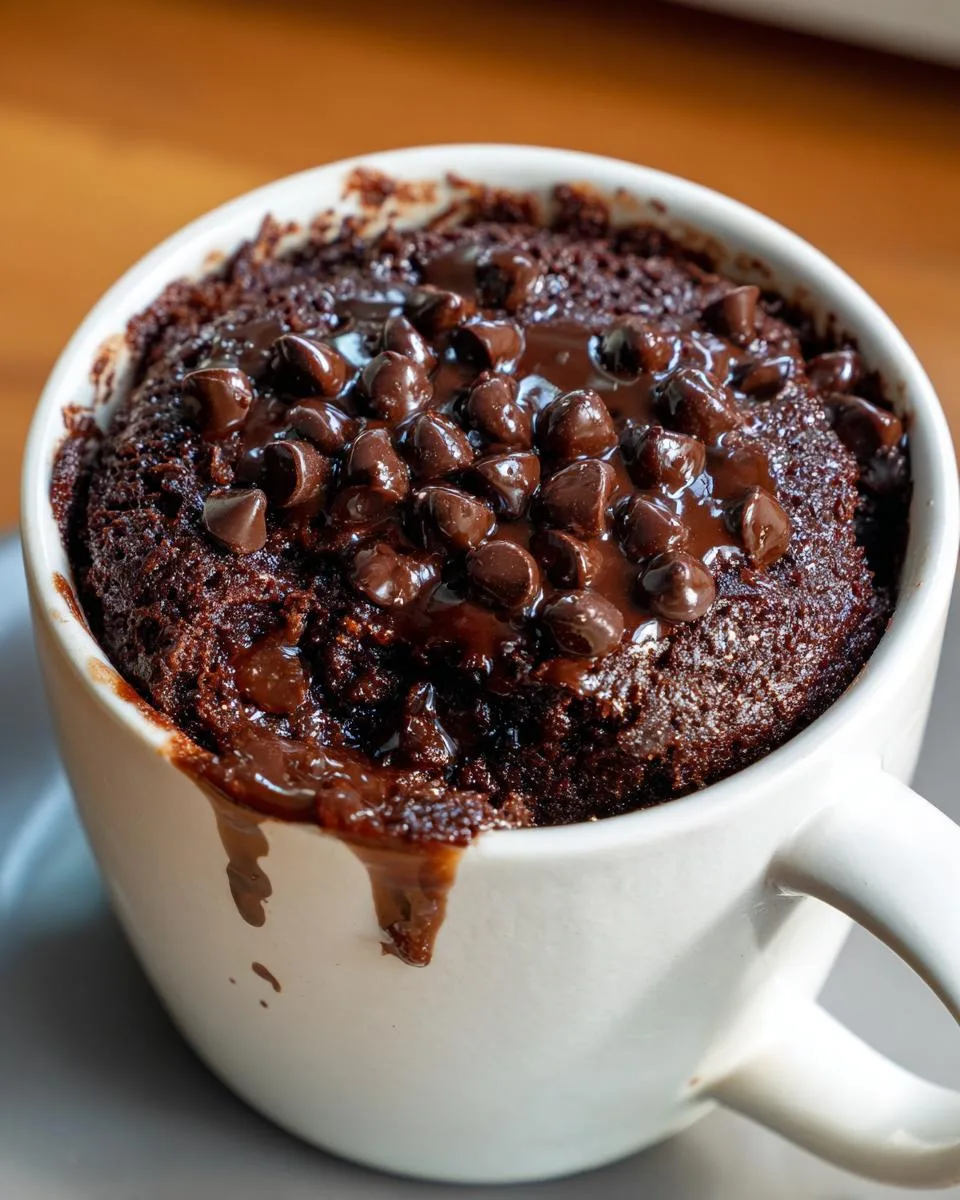 Double Chocolate Cottage Cheese Mug Cake - detail 3
