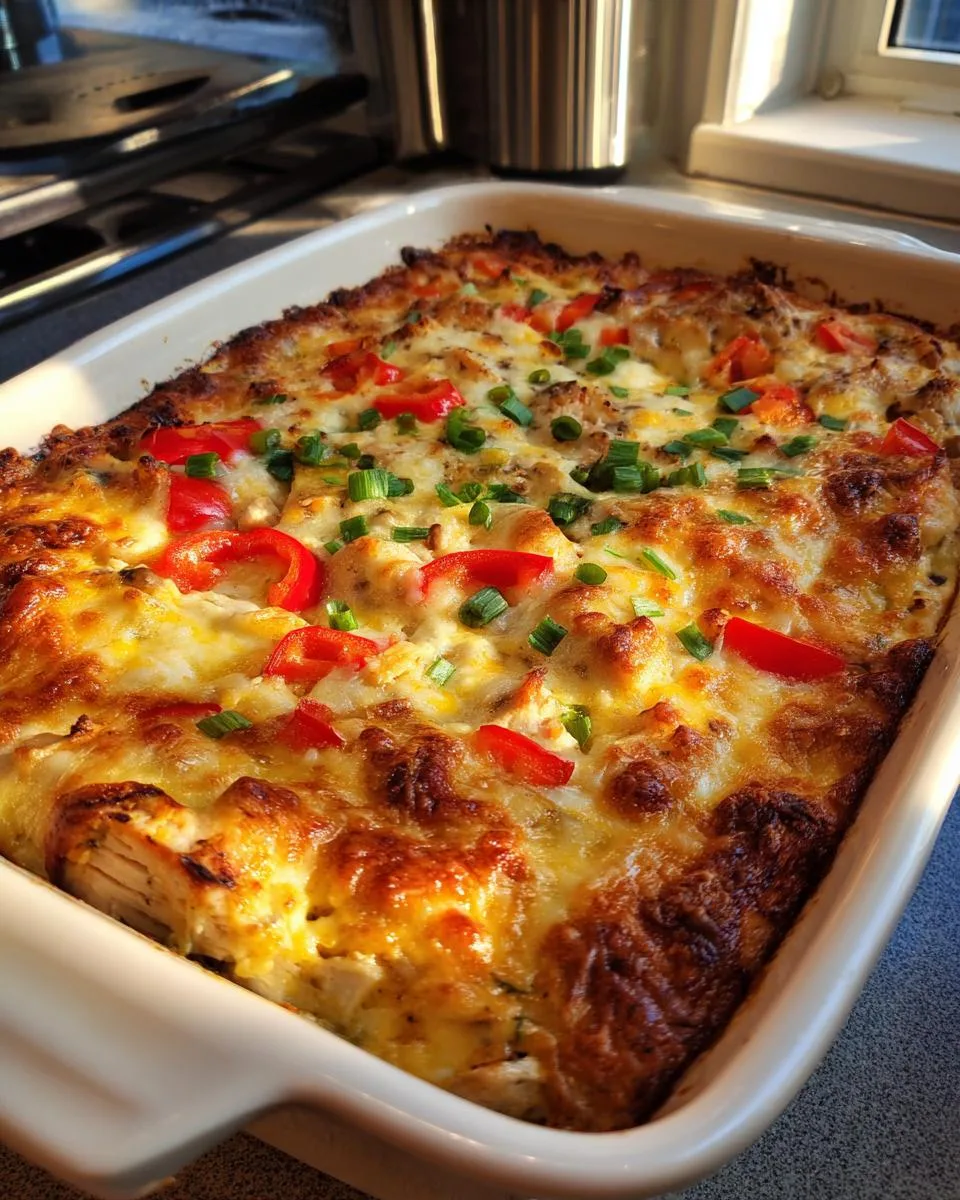 Fajita Chicken Cottage Cheese Bake - detail 1