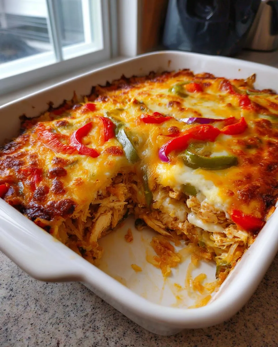 Fajita Chicken Cottage Cheese Bake - detail 2