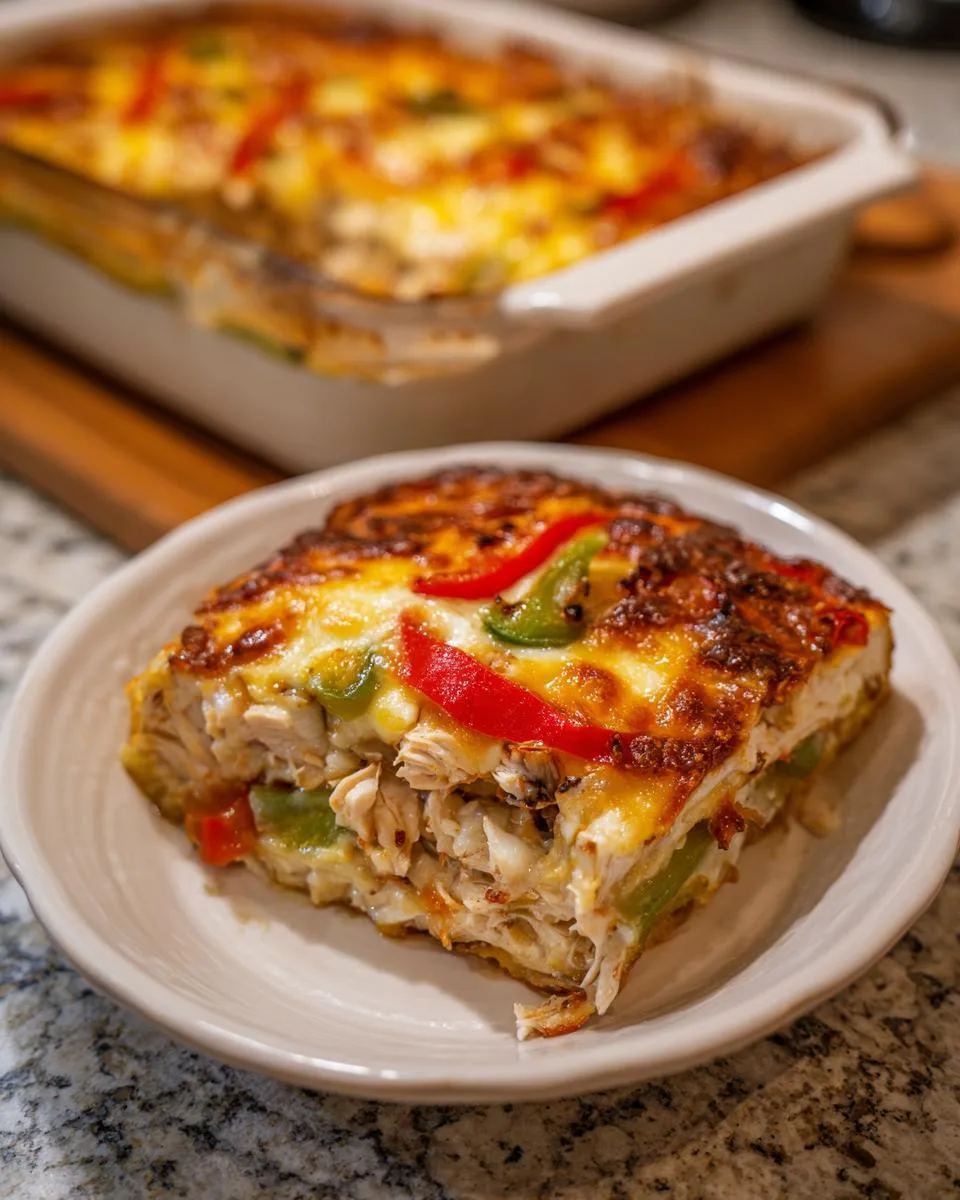 Fajita Chicken Cottage Cheese Bake - detail 3