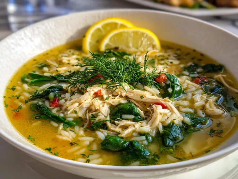 Greek Lemon Chicken Soup
