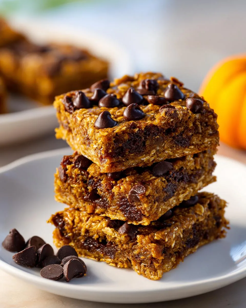 Healthy Pumpkin Oatmeal Bars - detail 2