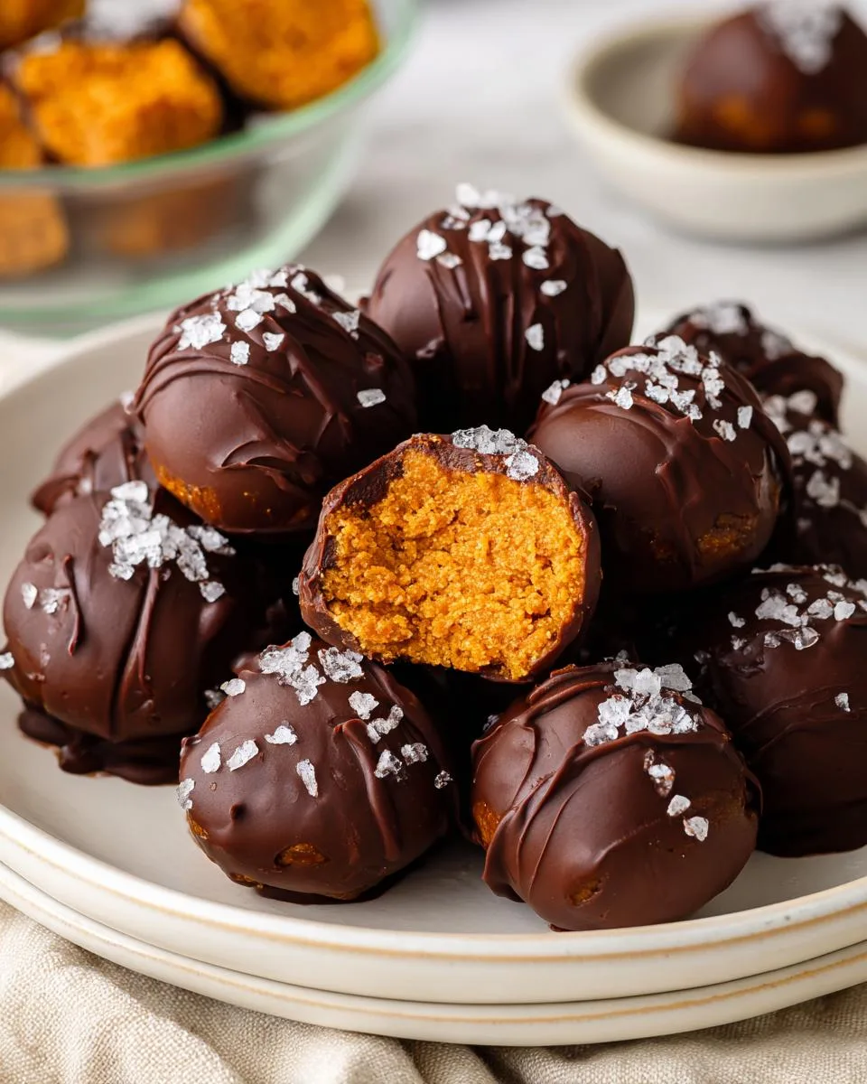 Healthy Pumpkin Truffles - detail 2