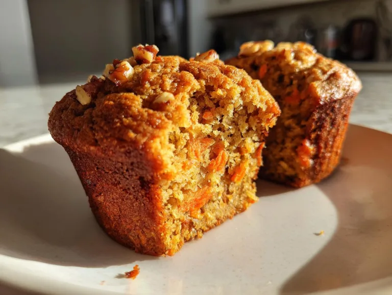 High Protein Carrot Cake Muffins