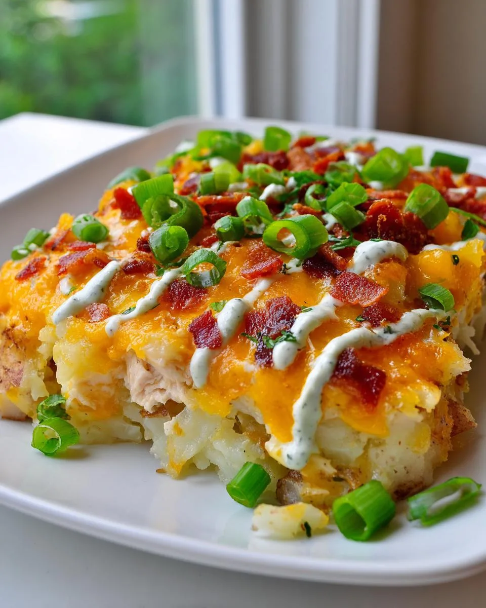 Loaded Potato Ranch Chicken Casserole - detail 2