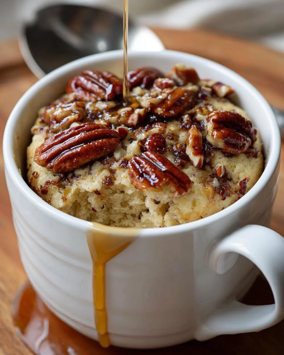 Maple Pecan Cottage Cheese Mug Cake - detail 1