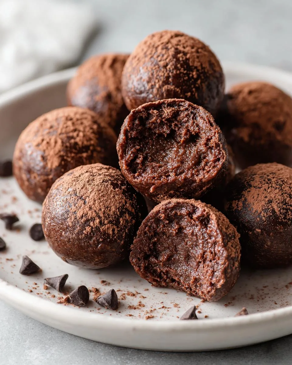 No-Bake Cottage Cheese Brownie Bites - detail 1