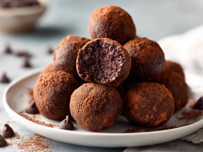 No-Bake Cottage Cheese Brownie Bites