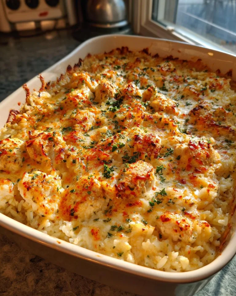 One Pan Chicken and Rice Bake