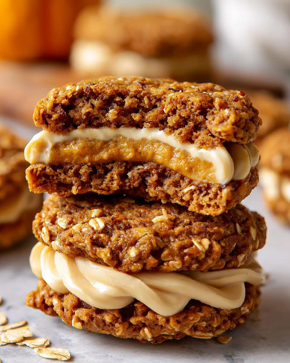 Pumpkin Oatmeal Cream Pies - detail 1
