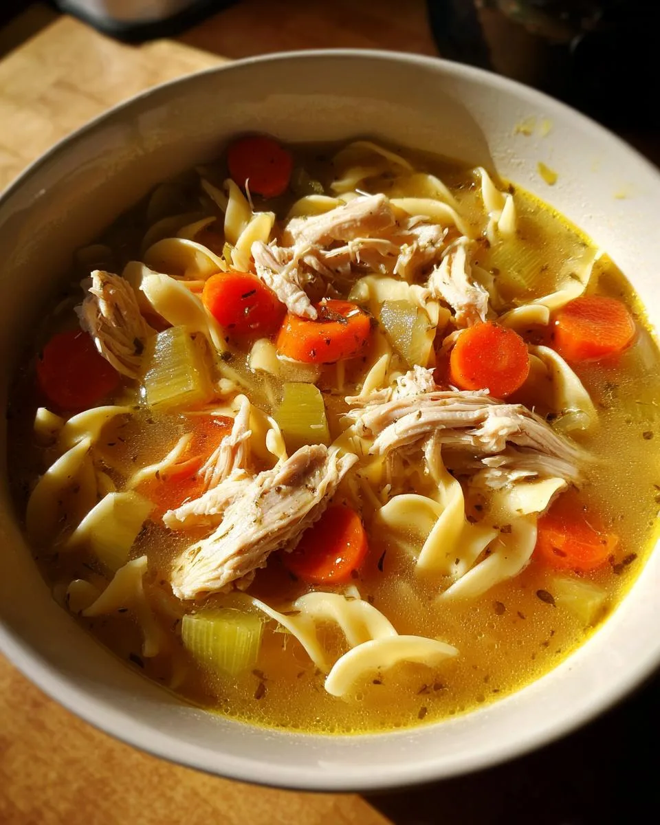 Slow Cooker Chicken Noodle Soup - detail 2