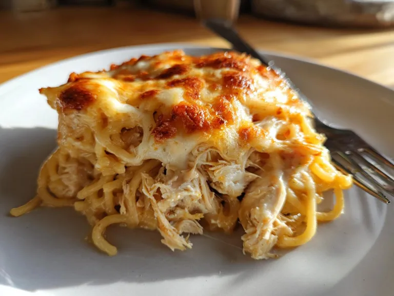 Southern Chicken Spaghetti Casserole