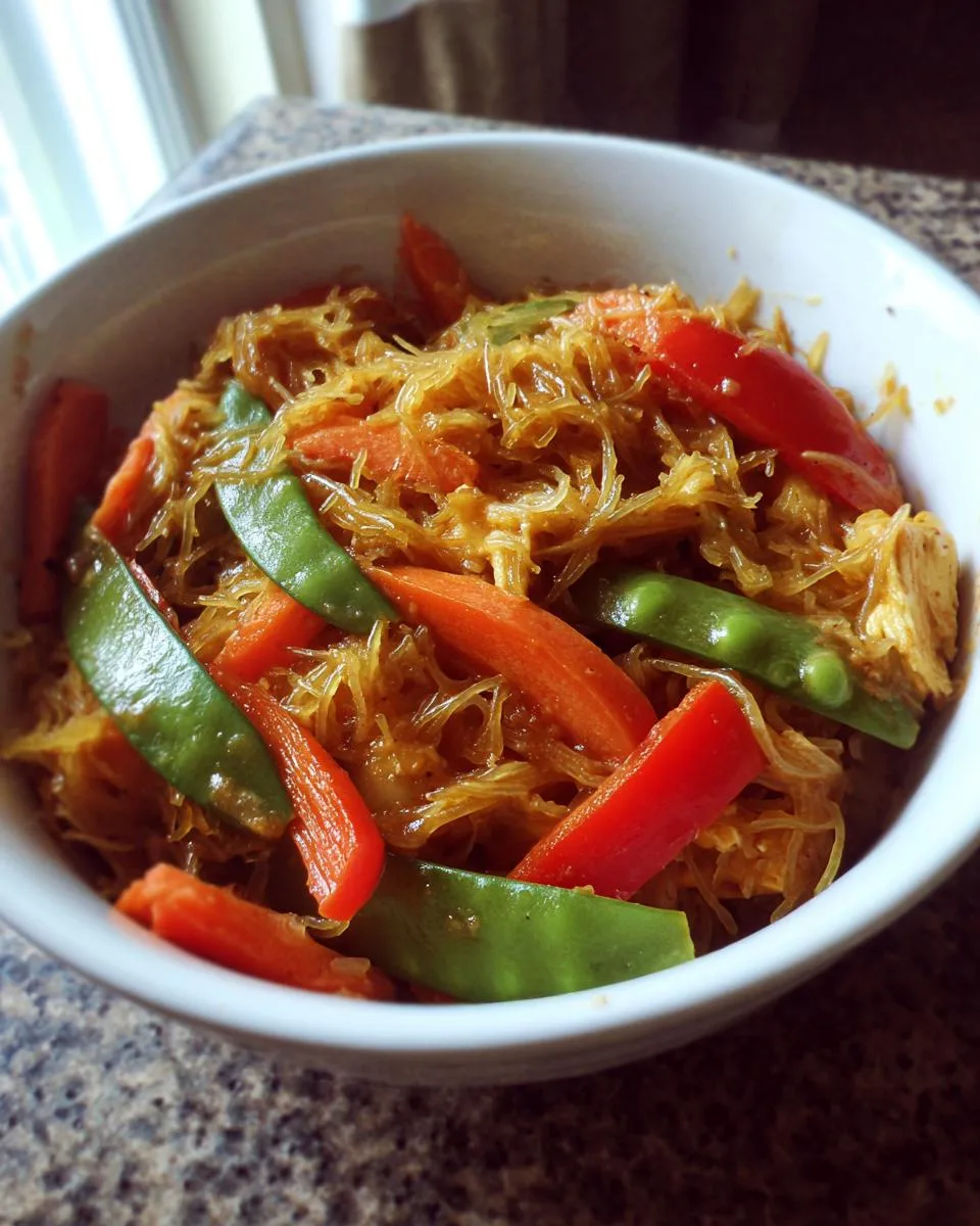 Spaghetti Squash Chow Mein - detail 2
