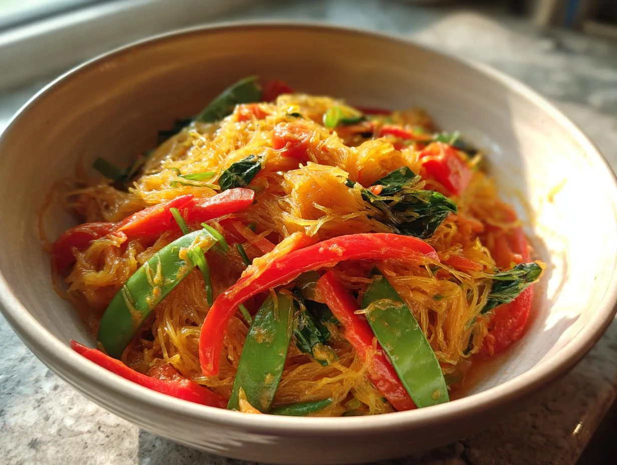 Healthy Spaghetti Squash Chow Mein in Just 45 Minutes