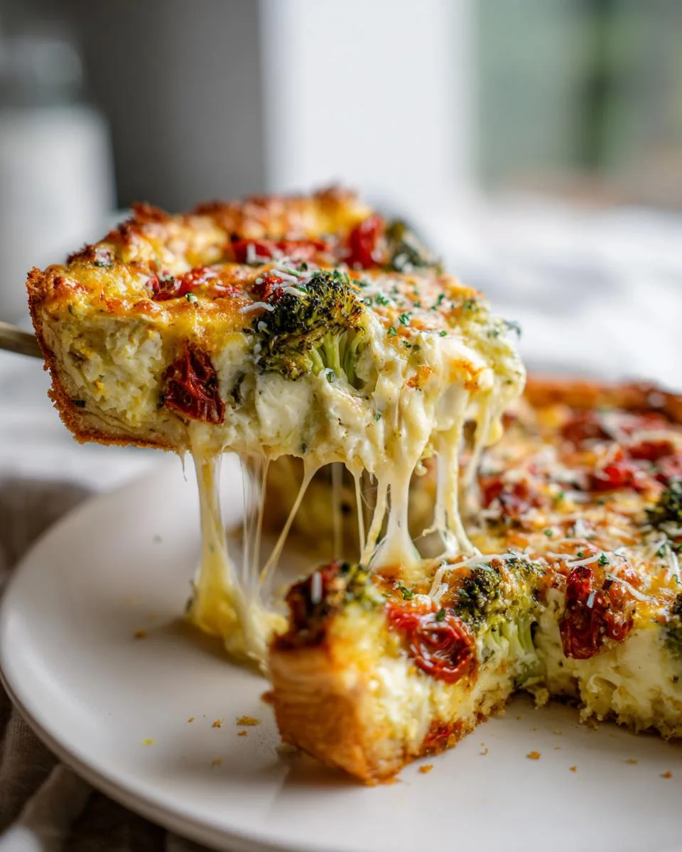 Tuscan Style Broccoli Cottage Cheese Bake - detail 1