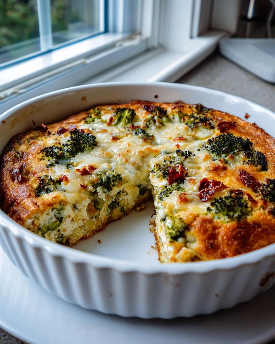 Tuscan Style Broccoli Cottage Cheese Bake - detail 3