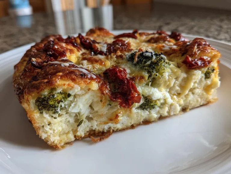 Tuscan Style Broccoli Cottage Cheese Bake
