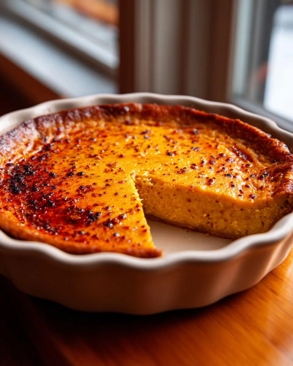 crustless pumpkin pie - detail 2