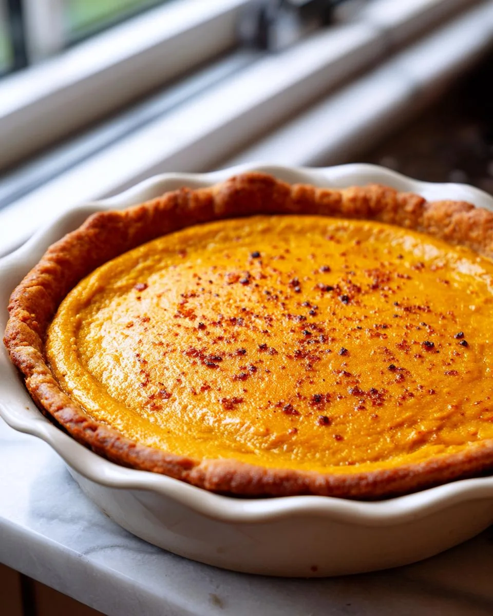 crustless pumpkin pie - detail 3