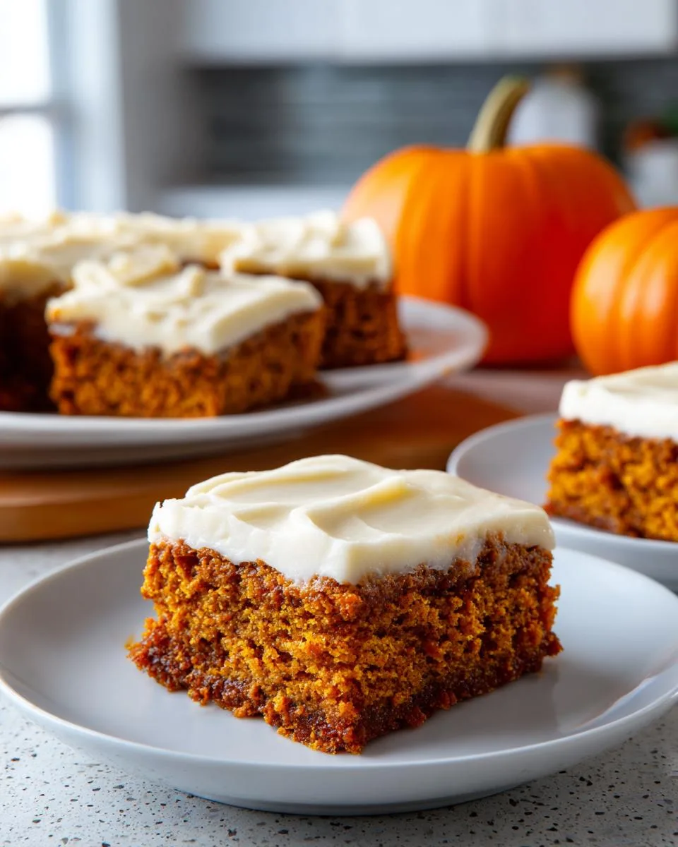 healthy pumpkin bars - detail 1