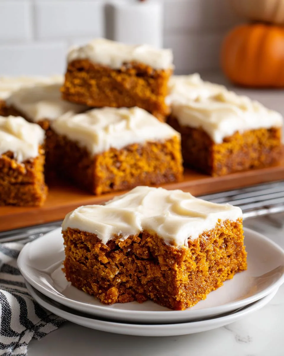 healthy pumpkin bars - detail 2