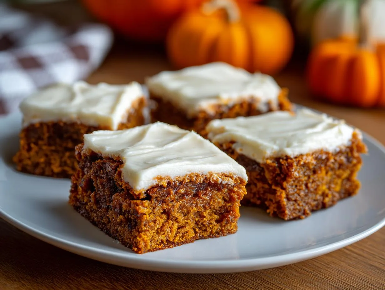 Healthy Pumpkin Bars That Taste Like Fall Magic