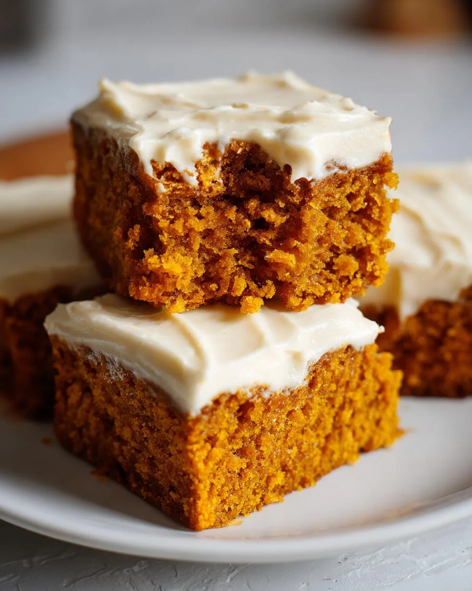 pumpkin bars with brown sugar - detail 1
