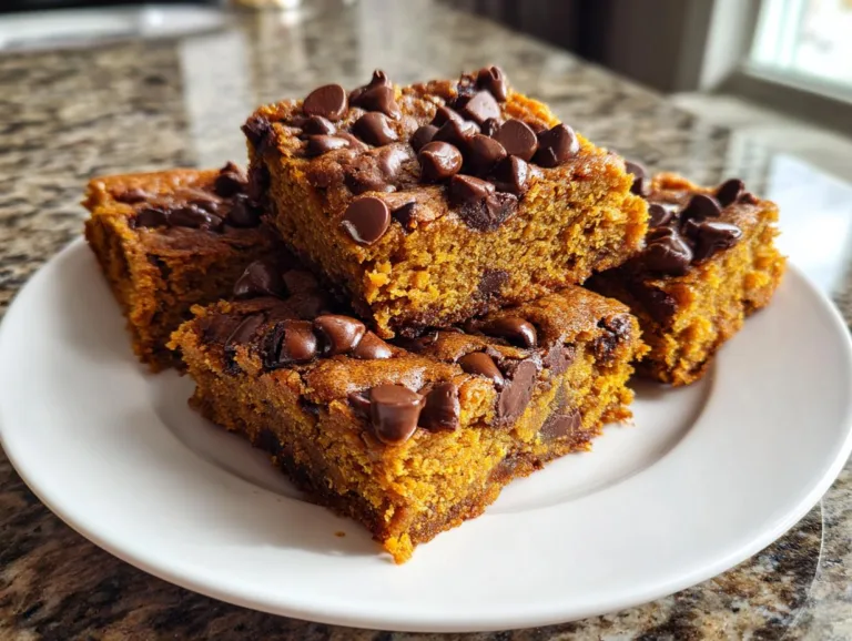 pumpkin chocolate chip bars