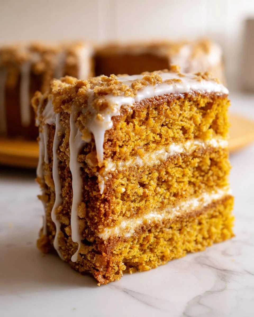 pumpkin coffee cake - detail 1