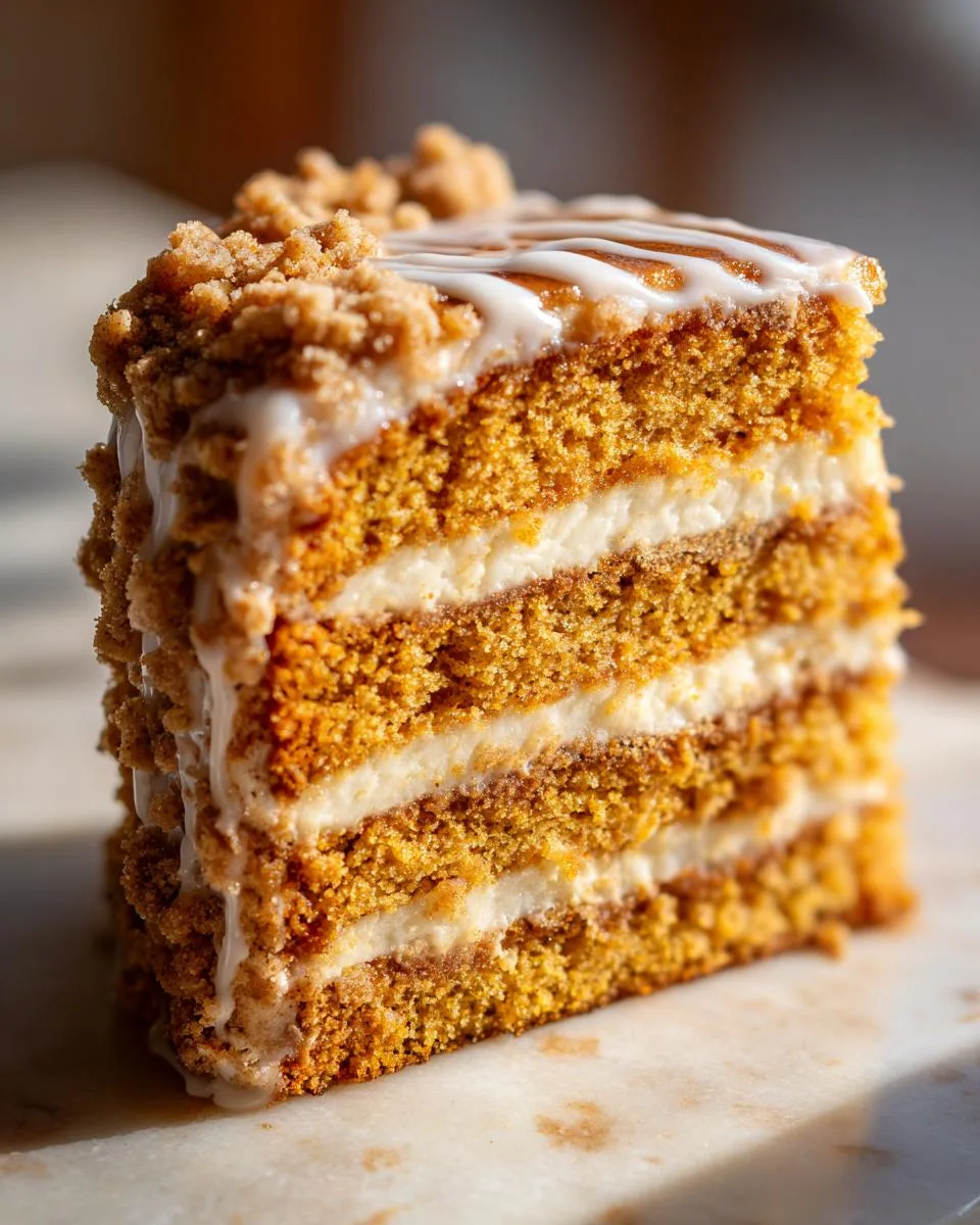 pumpkin coffee cake - detail 2