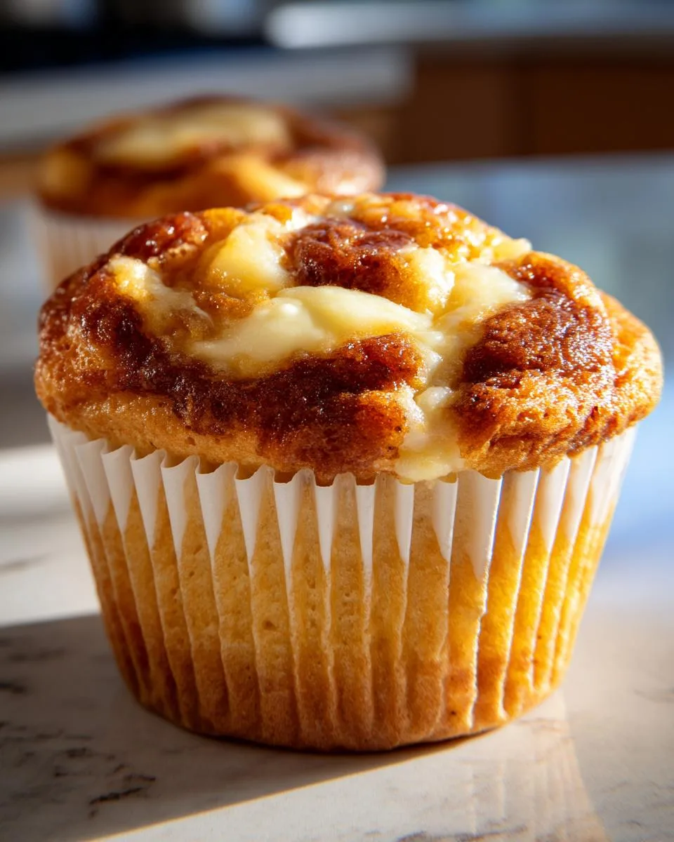 pumpkin cream cheese swirl muffins - detail 2
