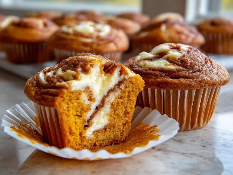 pumpkin cream cheese swirl muffins
