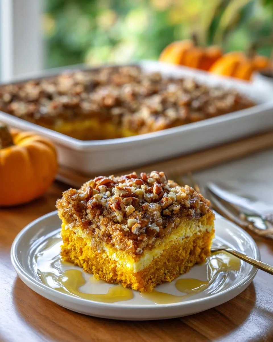 pumpkin dump cake - detail 1