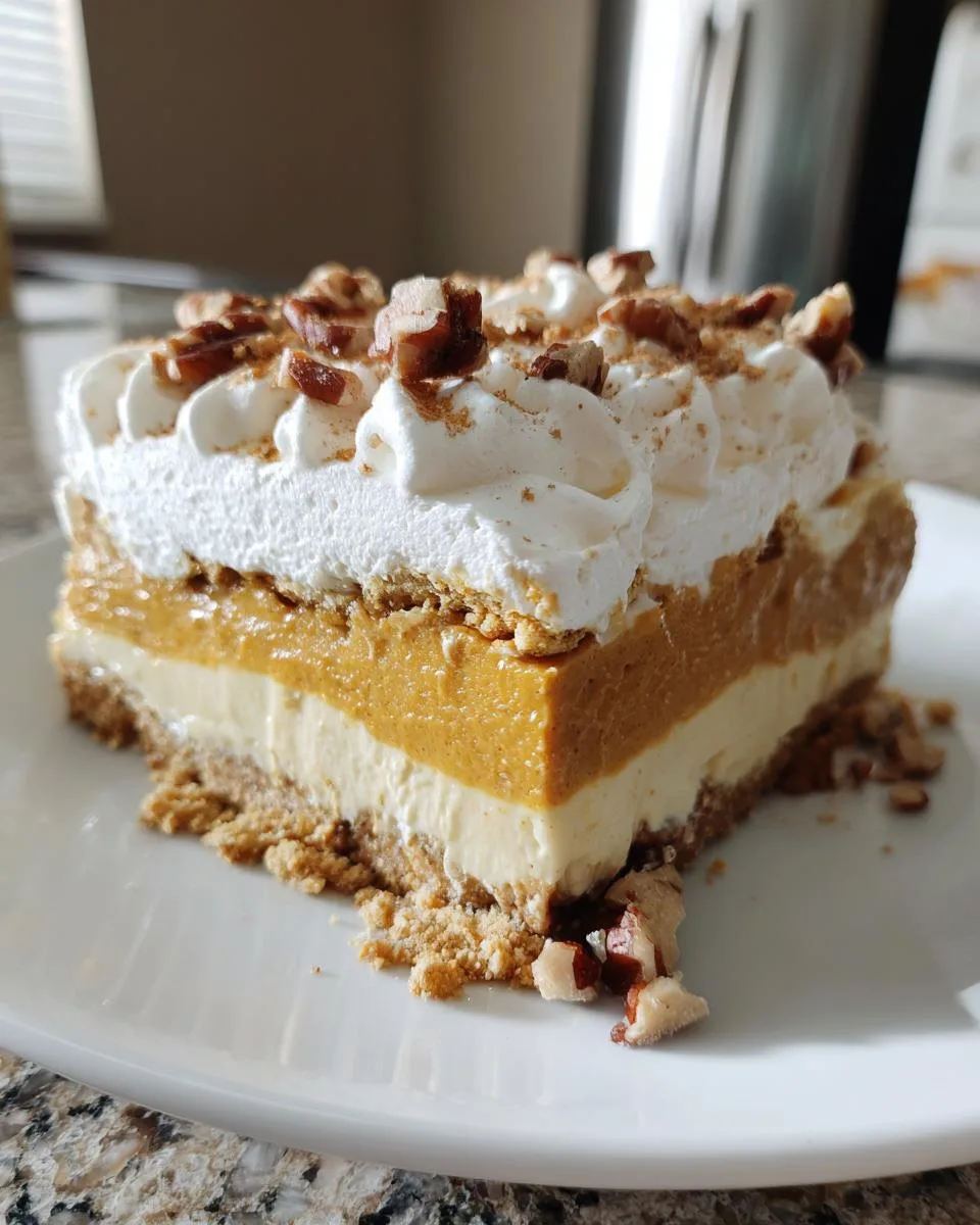 pumpkin lush dessert - detail 1