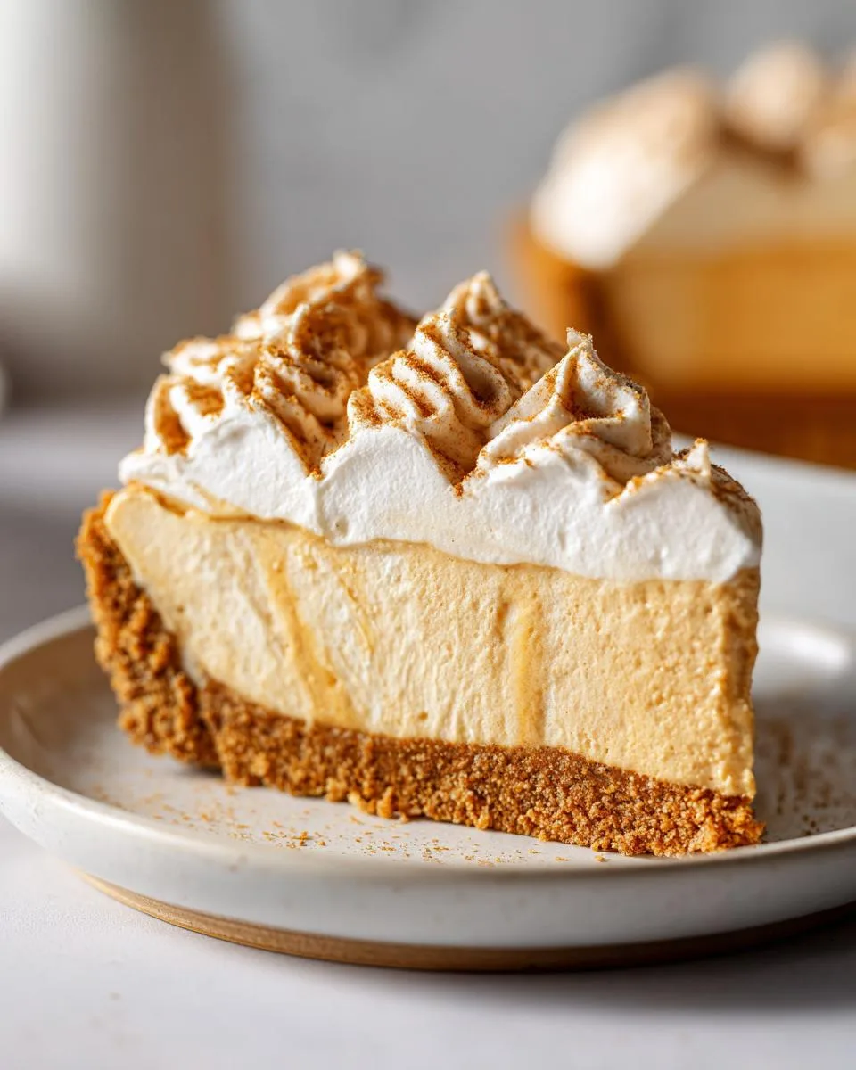 pumpkin mousse pie - detail 3