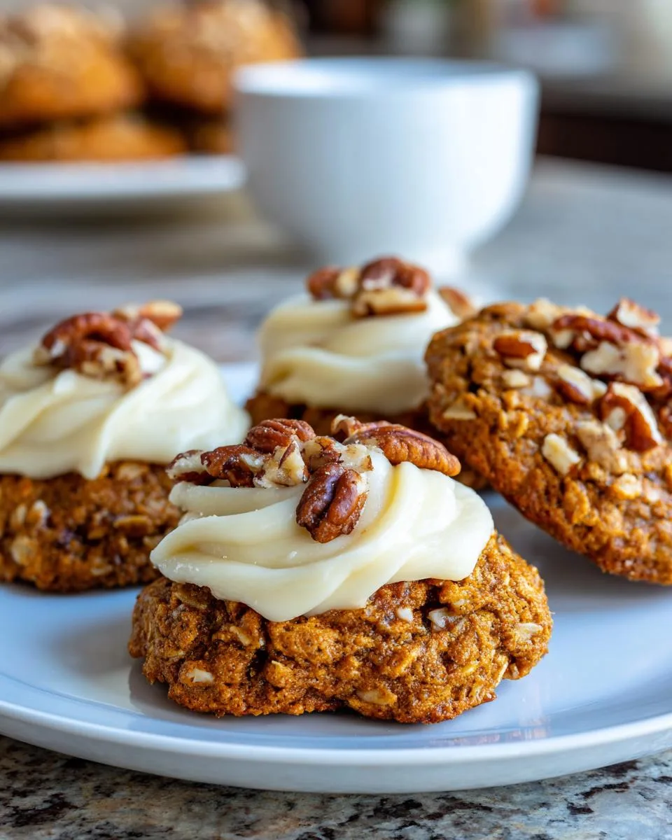 pumpkin oatmeal cookies - detail 1